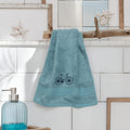 Bamboo Hand Towel - Vintage Pedals - Turquoise