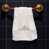 Bamboo Hand Towel - Majestic Bloom - White