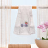 Bamboo Hand Towel - White, Vintage Bicycle Bliss