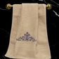 Mrijaa Bamboo Hand Towel – Majestic Bloom (Beige)