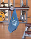 Cotton Gym Towel – No Excuses (Skyline Blue)