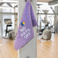 Cotton Gym Towel – No Excuses (Mulberry)