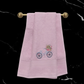 Mrijaa Bamboo Hand Towel – Vintage Bicycle Bliss (Pink)