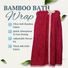 Bamboo Bath Wrap - Red