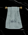 Mrijaa Bamboo Hand Towel – Vintage Pedals (Cadet Blue)