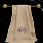 Mrijaa Bamboo Hand Towel – Vintage Pedals (Beige)