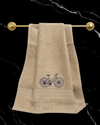 Mrijaa Bamboo Hand Towel – Vintage Pedals (Beige)
