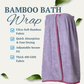 Bamboo Bath Wrap - Blue