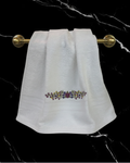 Mrijaa Bamboo Hand Towel – Orchid Mist (White)