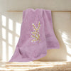 Cotton Bath Towel - Floral Cascade (Dark Pink)