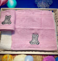 Bamboo Face Towels - Baby Bear (Pink)