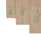 Bamboo Bath Set - Floral Cascade - Beige