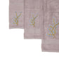 Bamboo Bath Set - Floral Cascade - Grape