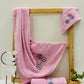 Bamboo Bath Set - Vintage Bicycle Bliss - Pink