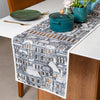 Golden City View - Jacquard Velvet Table Runner