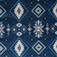 Azure Artistry - Jacquard Velvet Table Runner