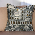 Golden Facades - Jacquard Velvet Cushion Cover