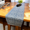 Indigo Bloom – Gingham Cotton Table Runner