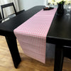 Rosé Check Classic - Gingham Cotton Table Runner