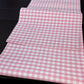 Rosé Check Classic - Gingham Cotton Table Runner
