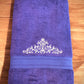 Bamboo Bath Towel – Majestic Bloom (Royal Blue)