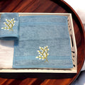 Bamboo Face Towel - Floral Cascade (Turquoise)