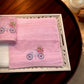 Bamboo Face Towel - Vintage Bicycle Bliss (Pink)