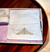 Bamboo Face Towel - Majestic Bloom (White)