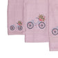 Bamboo Bath Set - Vintage Bicycle Bliss - Pink