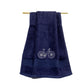 Bamboo Hand Towel - Vintage Pedals - Royal Blue