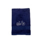 Bamboo Hand Towel - Vintage Pedals - Royal Blue