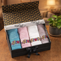 Premium Bamboo Hand Towel Gift Set (4 Pieces)