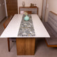 Golden City View - Jacquard Velvet Table Runner