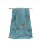 Bamboo Hand Towel - Turquoise, Vintage Bicycle Bliss