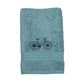 Bamboo Hand Towel - Vintage Pedals - Turquoise