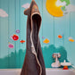Bamboo Hooded Kids Towel - Unicorn Cuddles (Charcoal Grey)
