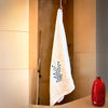 Bamboo Bath Towel - Floral Cascade (White)