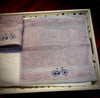 Bamboo Face Towels - Vintage Pedals (Grape)