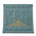 Bamboo Face Towel - Majestic Bloom (Turquoise)